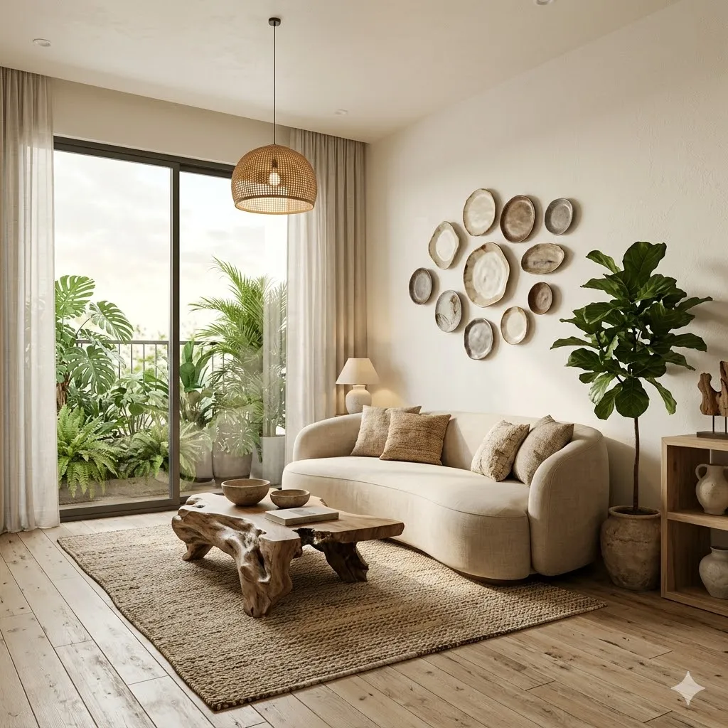 phòng khách Modern Organic