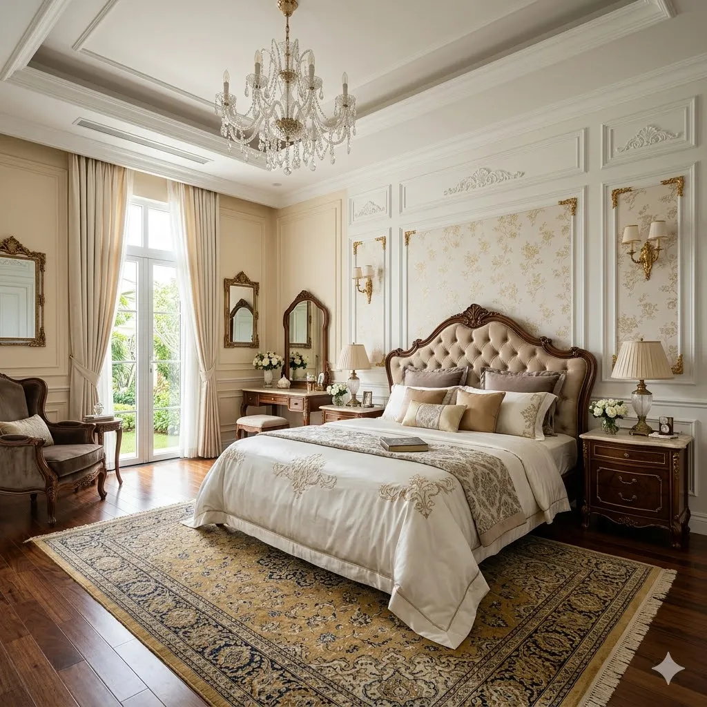 phòng ngủ tân cổ điển