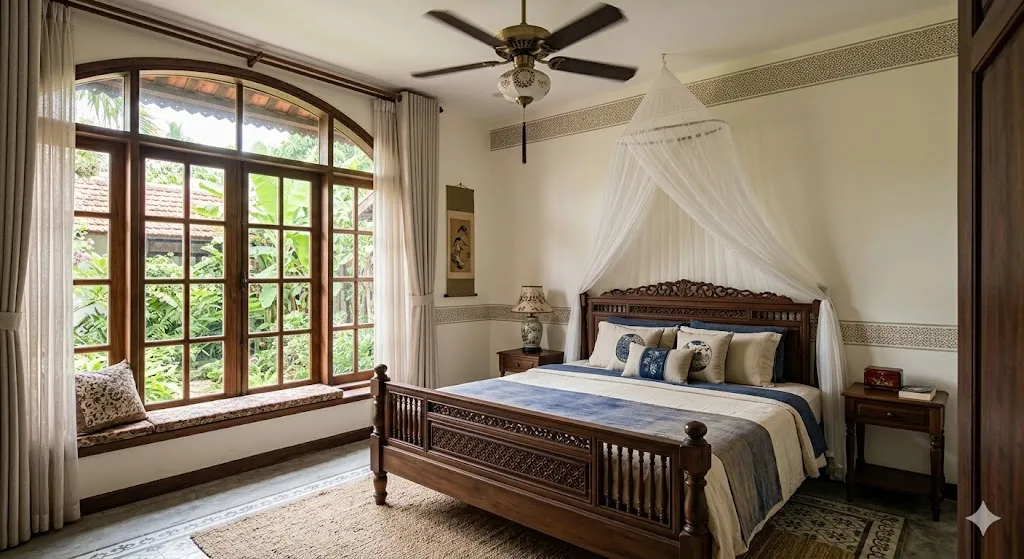 phòng ngủ nội thất Indochine