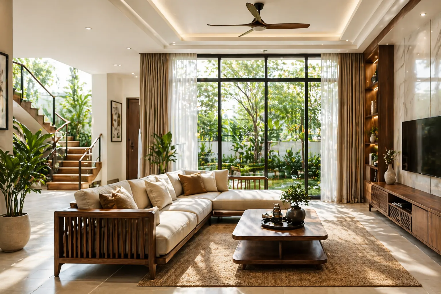 ánh sáng phong thủy nhà ở