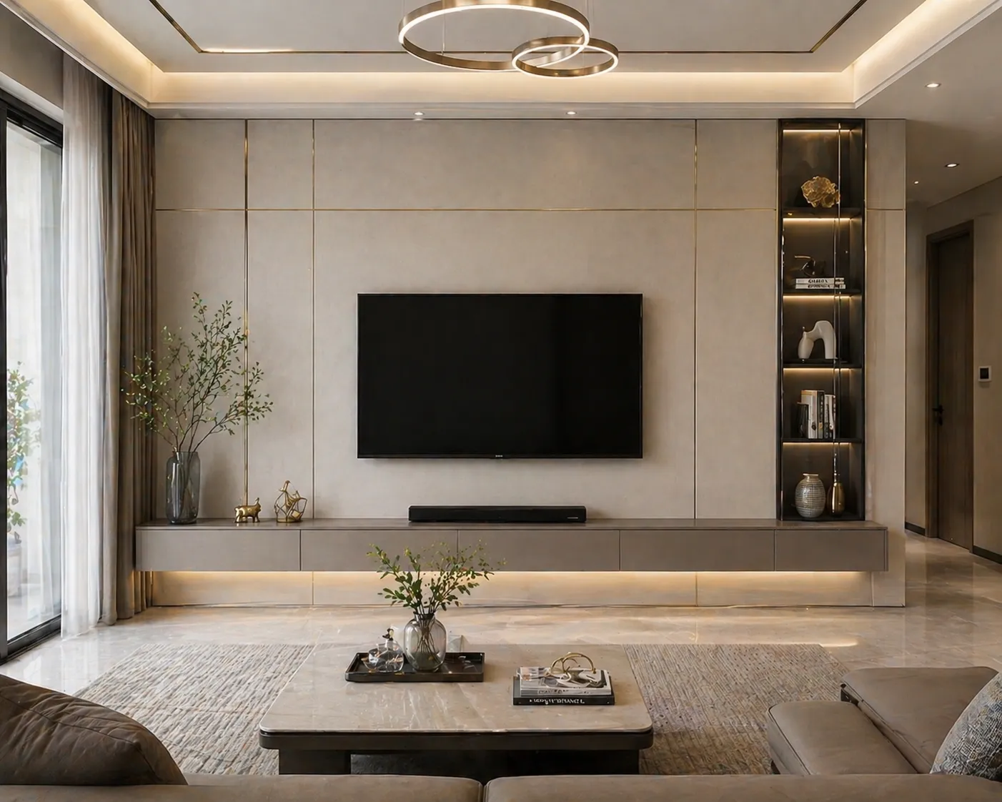 Phòng khách hiện đai