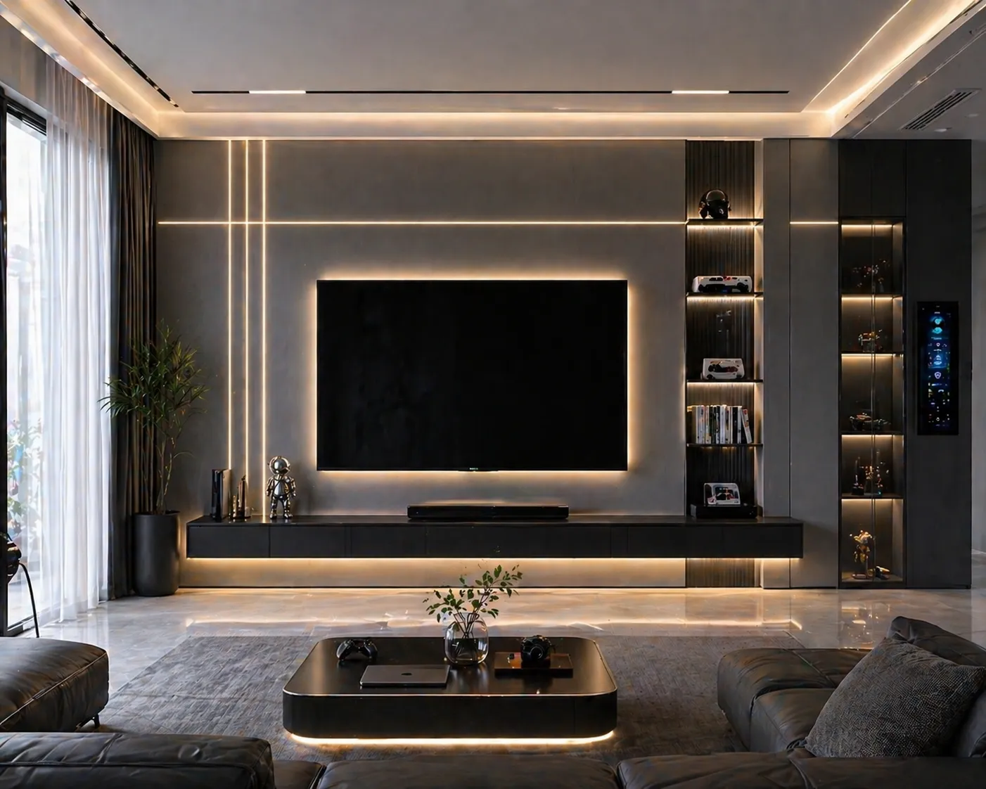 Phòng khách hiện đai