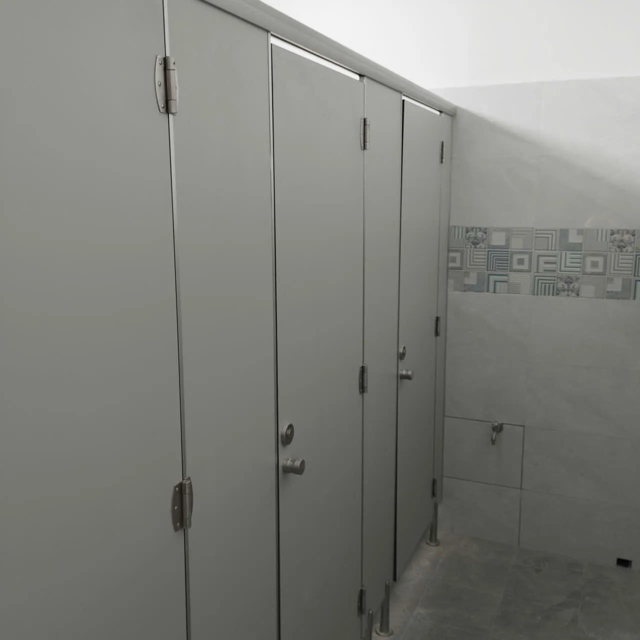 Thi công vách ngăn nhà vệ sinh Compact HPL trọn gói tại Cần Thơ
