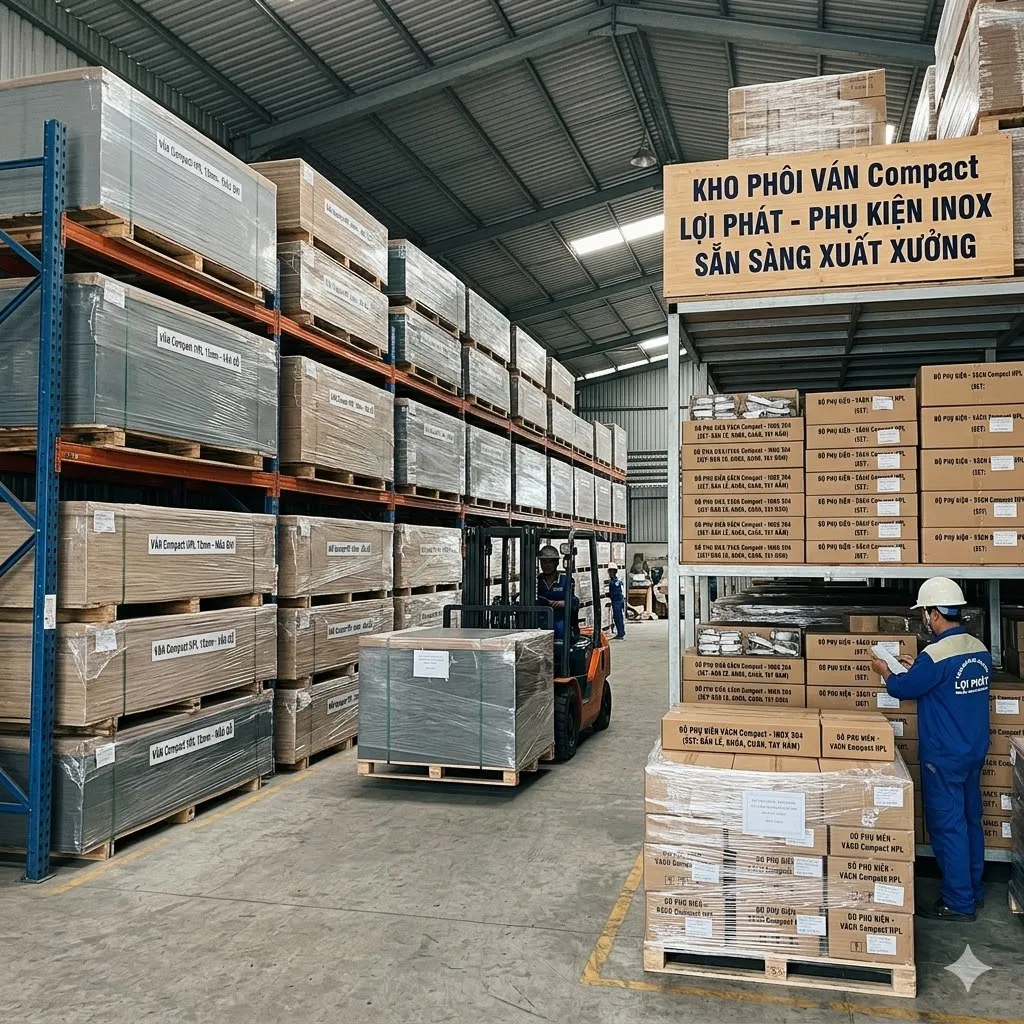 Vật tư tấm vách ngăn và phụ kiện compact sẵn sàng thi công Vật tư tấm vách ngăn và phụ kiện compact sẵn sàng thi công
