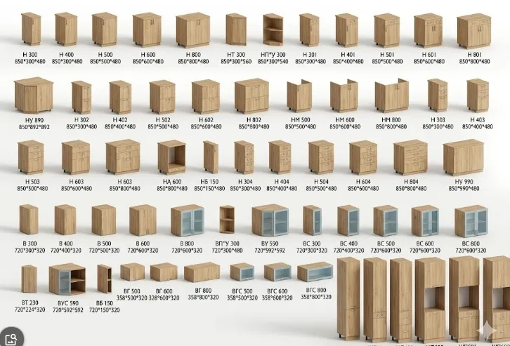 modul tủ bếp