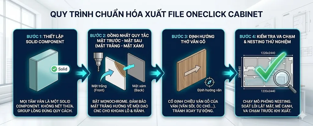 quy trình ra file oneclick