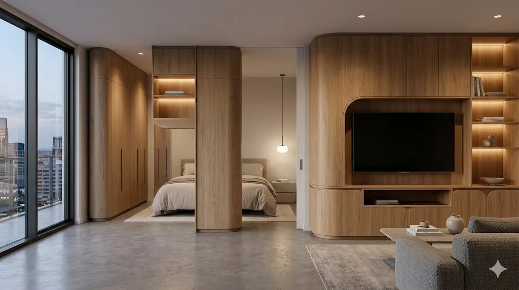 Nội thất gỗ công nghiệp hiện đại cắt bằng công nghệ CNC Nesting Nội thất gỗ công nghiệp hiện đại cắt bằng công nghệ CNC Nesting