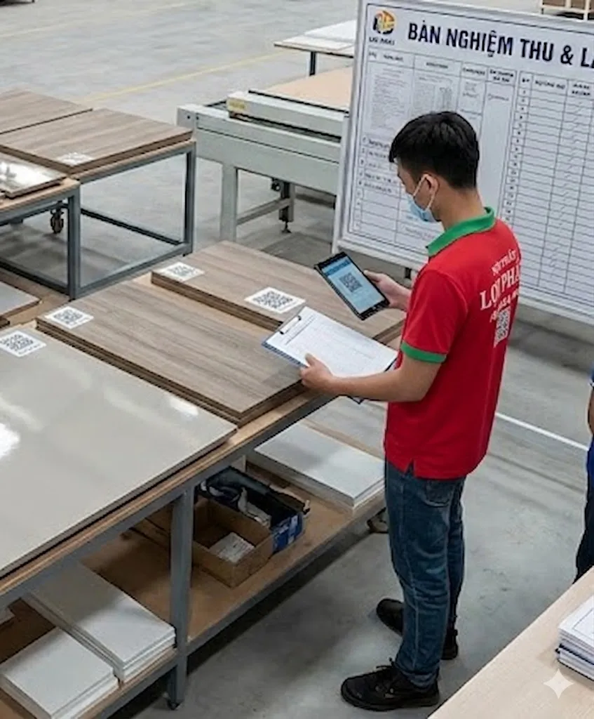 công đoạn kiểm tra chi tiết