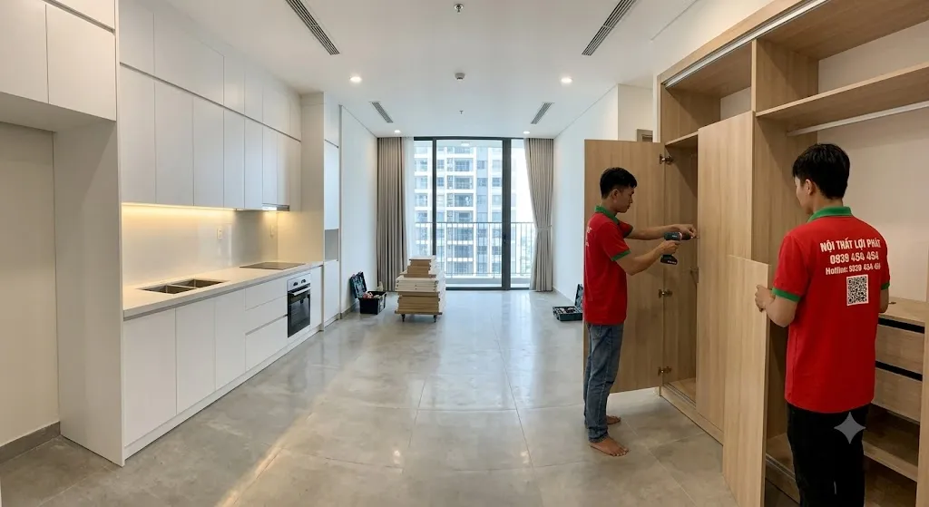 Tiết kiệm chi phí nhân công lắp đặt nội thất nhờ cấu kiện chuẩn hóa Tiết kiệm chi phí nhân công lắp đặt nội thất nhờ cấu kiện chuẩn hóa