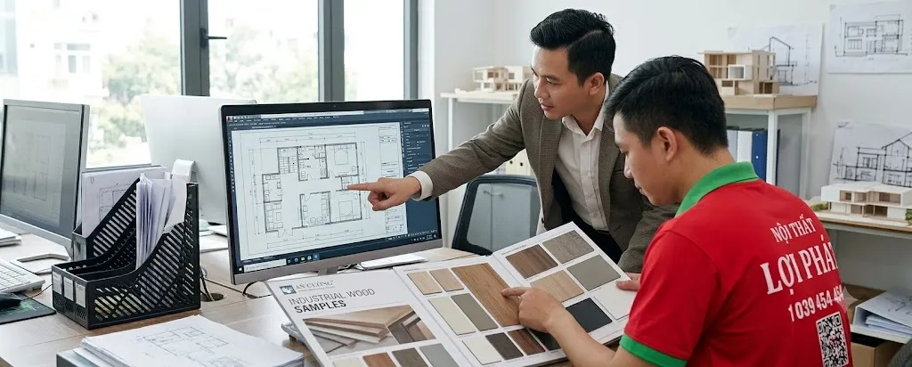 Thảo luận phương án hợp tác B2B giữa thiết kế và xưởng gỗ gia công cnc công nghiệp