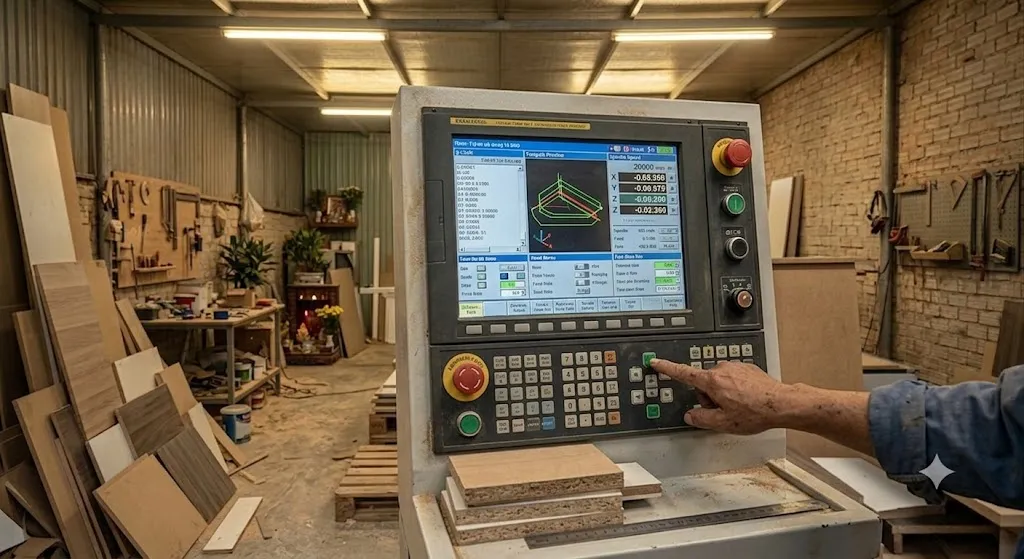 Kỹ thuật viên vận hành máy CNC gỗ công nghiệp