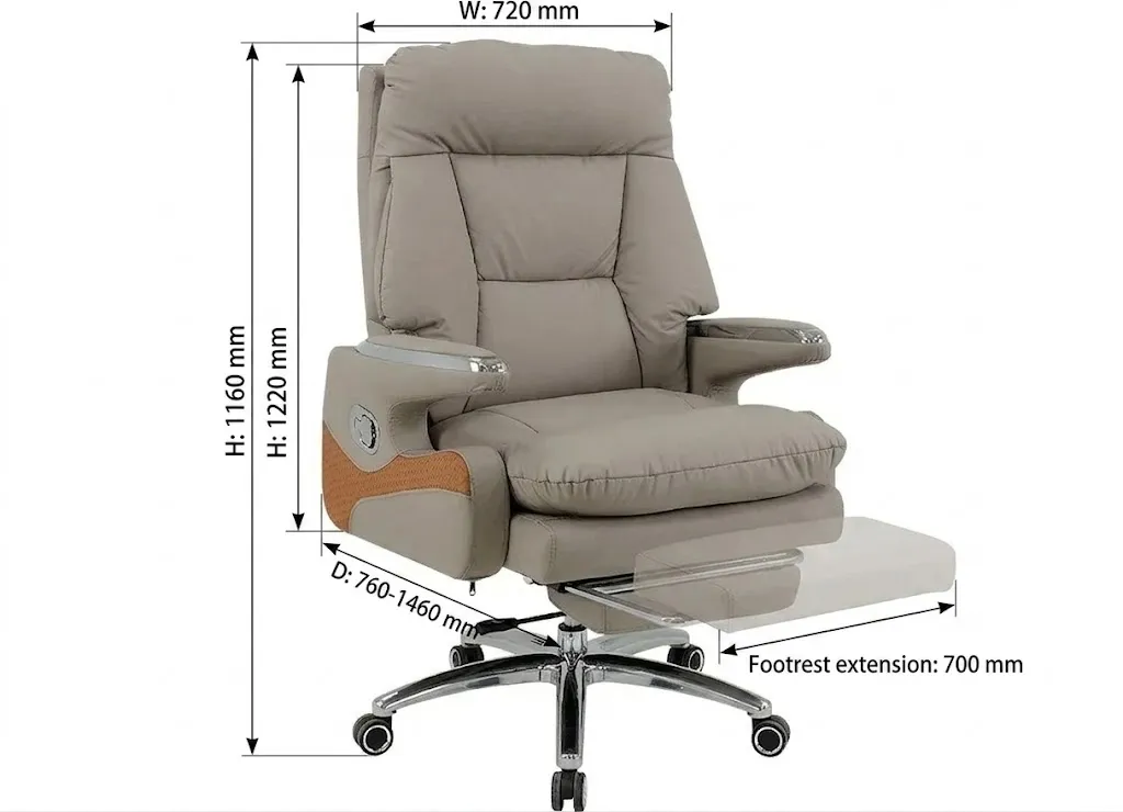 Kích thước ghế lãnh đạo boss chair BC11 Kích thước ghế lãnh đạo boss chair BC11