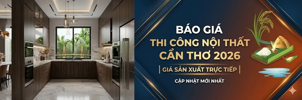 Báo Giá Thi Công Nội Thất Cần Thơ 2026 | Giá Xưởng Lợi Phát | Nội Thất