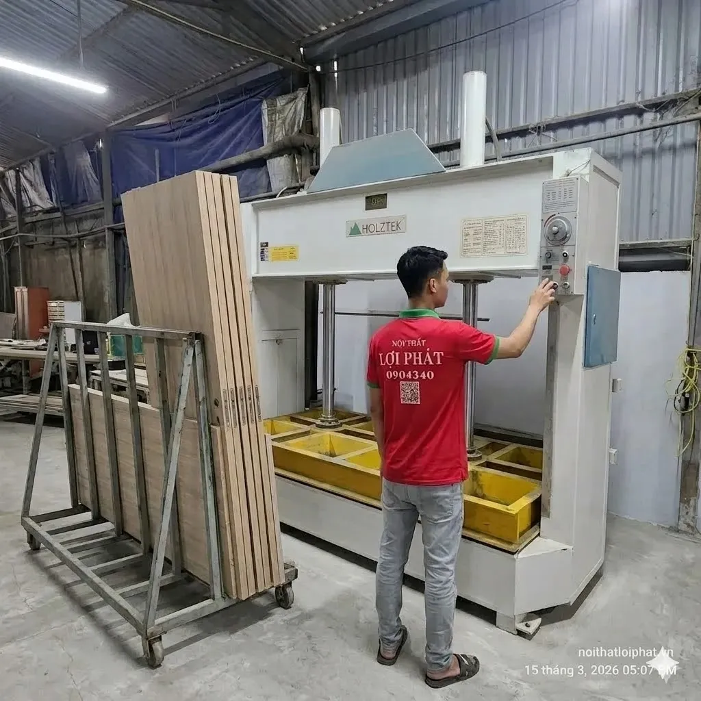 Xưởng sản xuất nội thất gỗ công nghiệp quy mô 1.000m2 của Lợi Phát tại Cần Thơ