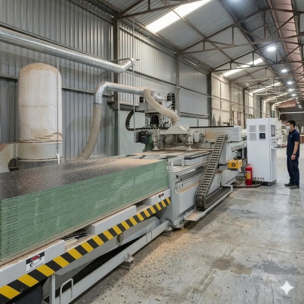 Hệ thống xưởng sản xuất nội thất gỗ công nghiệp 1.000m2 của Lợi Phát tại trung tâm Ninh Kiều, Cần Thơ