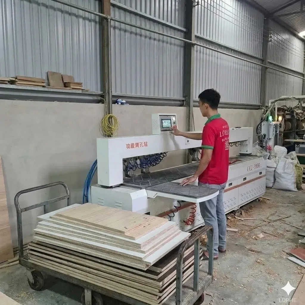 Hệ thống xưởng sản xuất nội thất gỗ công nghiệp 1.000m2 của Lợi Phát tại trung tâm Ninh Kiều, Cần Thơ