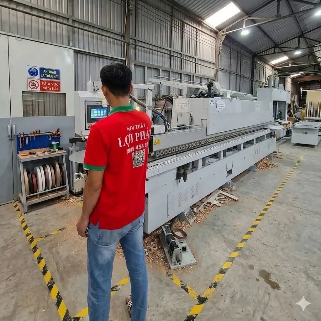 Hệ thống xưởng sản xuất nội thất gỗ công nghiệp 1.000m2 của Lợi Phát tại trung tâm Ninh Kiều, Cần Thơ