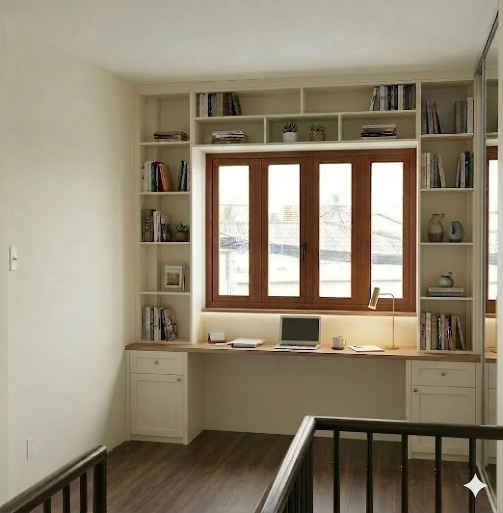 Hình ảnh hiện trạng - thiết kế - thi công thực tế phòng học nhà phố KDC Hồng Phát, quận Ninh Kiều