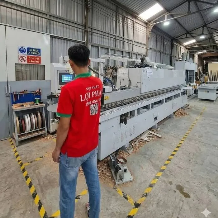 máy dán chỉ cạnh PUR