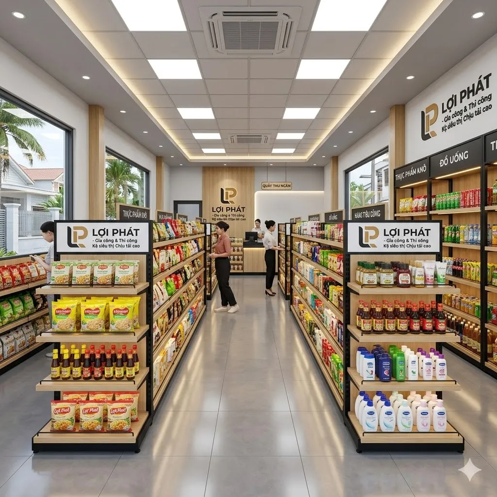 nội thất kệ siêu thị cần thơ Nội thất kệ siêu thị cần thơ