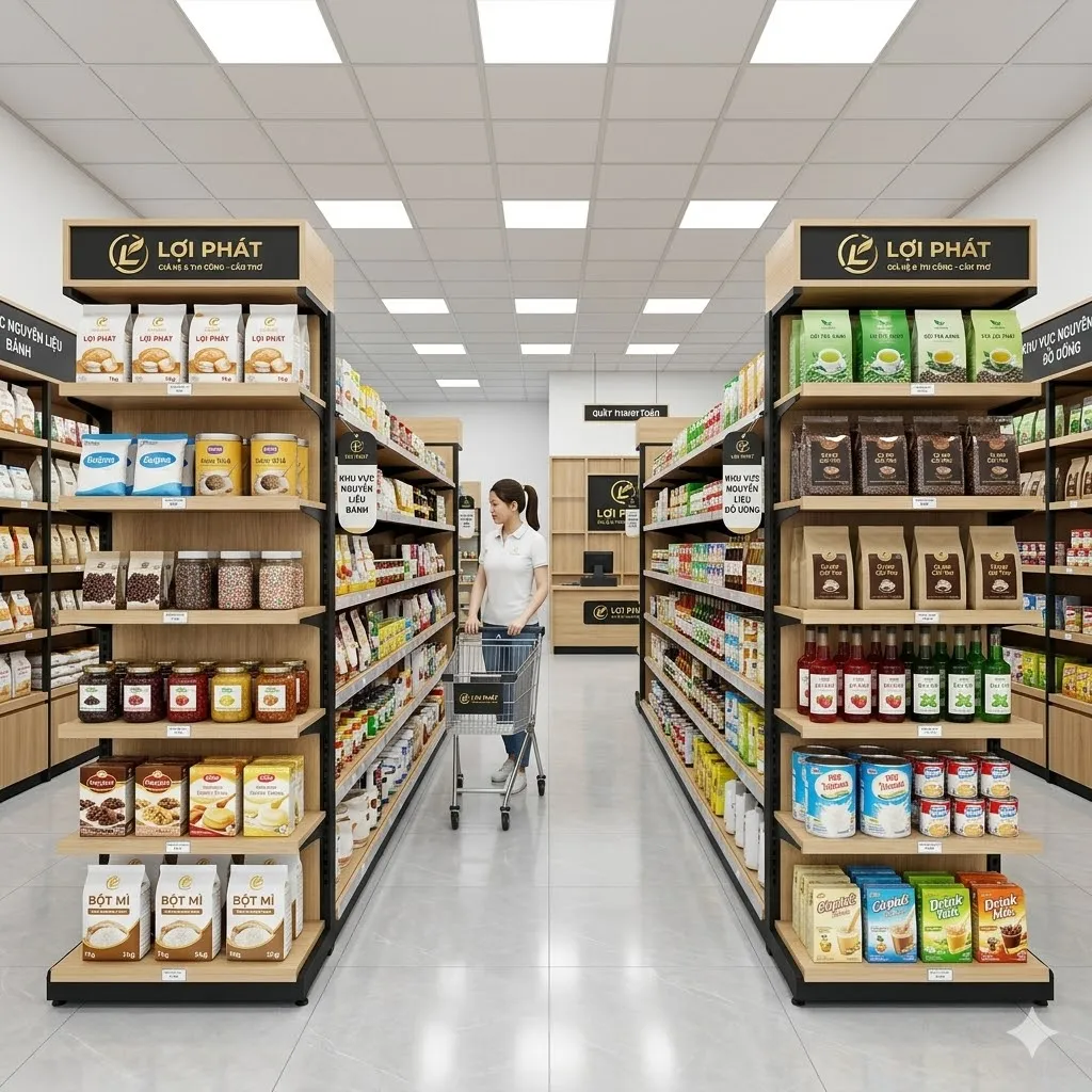 Nội thất kệ siêu thị cần thơ Nội thất kệ siêu thị cần thơ