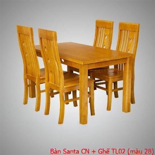 Bộ bàn Santa CN + Ghế TL02