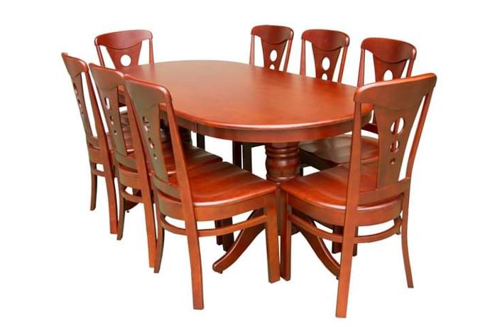 Bộ bàn Oval 1.6 MC + Ghế 98-2