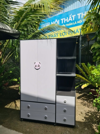 Tủ Áo Nhựa 1.25x1,85 xám