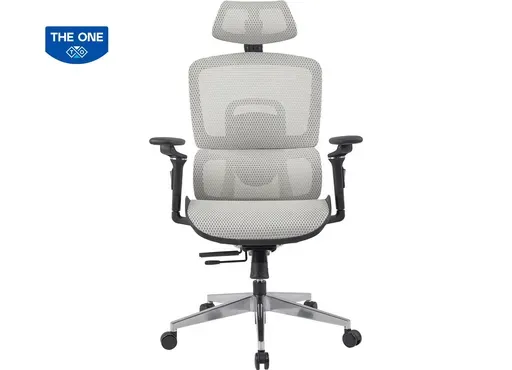 Ghế Công Thái học GLE12-1 - Vải màu ghi